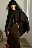 Andorra Merino Wool Draped Shawl