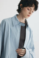 Sky Mist Oversized Zip Jacket