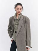 Luxury Cashmere Cowl Neck Sweater – Women’s Oversized Pullover Knitwear in Black, White, Grey & Olive Green | Winter Fall Daily Outfit Essential