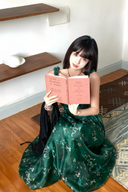 Emerald Garden Party Dress – Elegant Green Floral Maxi Gown, Vintage Romantic Ruffle Evening Dress