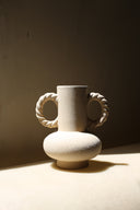 BRAID VASE - CREAM