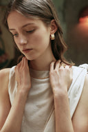 Morning Dew Arc Earrings
