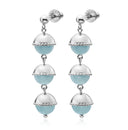 Streamglide Aquamarine Drop Earrings