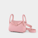 VOGSION GLJJ top-grain leather shoulder bag for daily essentials in white background 