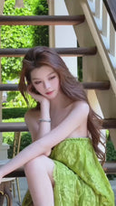LUNA LACE BANDEAU GOWN