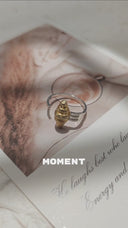 Vogsion Le Brunch Croissant Shell Adjustable Ring