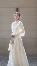 Vogsion The Seraphina Noir-Lace Gown