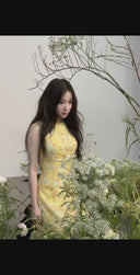Vogsion "Aurelia" Soleil Floral A-Line Mini Dress – Heirloom Garden Series