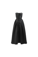 Princess X black lace-up corset dress product view