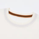Close-up of Aveline ivory wool sweater neckline