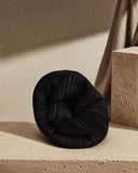 Black Cloudshell Convertible Mini Hobo Bag featuring a sculptural pleated silhouette and quiet luxury aesthetic.